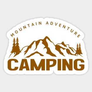 Camping - Mountain Adventure Sticker